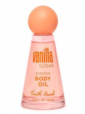 South Beach Vanilla Sugar Scented Body Oil 3.38 oz Hydrating Body Oil